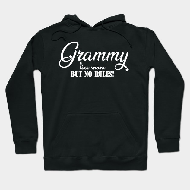 Grammy like mom but no rules Hoodie by KC Happy Shop